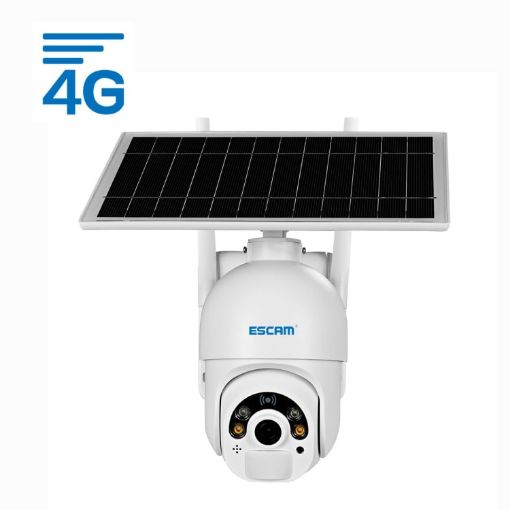 ESCAM QF450 1080P 4G Solar IP Camera, 32G, Two-way Audio, PIR, Night Vision - 1