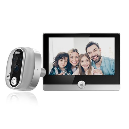 W1 4.3" 1080P WiFi Smart Doorbell with PIR Motion Detection - 1