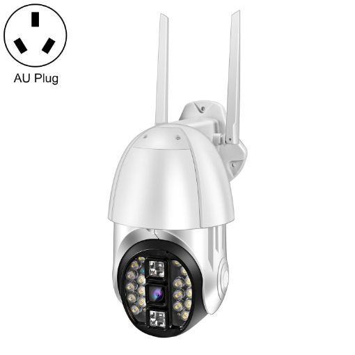 QX33 1080P 360 PTZ WIFI Camera, Night Vision, 2-Way Audio, 64GB TF, AU Plug - 1