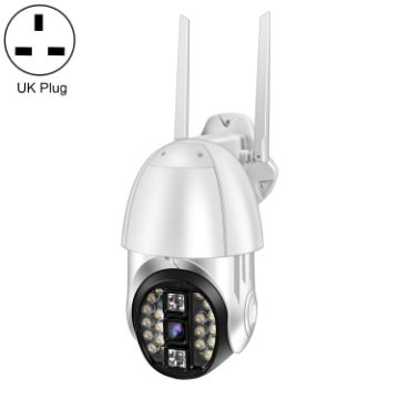 QX33 1080P 360 PTZ WIFI Camera, Night Vision, 2-Way Audio, 64GB TF, UK Plug - 1