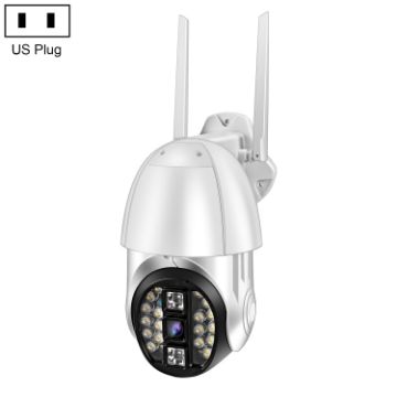 QX33 1080P 360 PTZ WIFI Camera, Night Vision, 2-Way Audio, Motion Alarm - 1