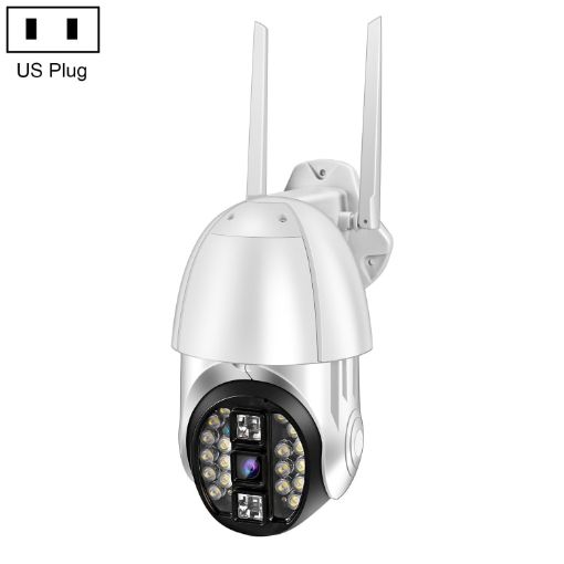 QX33 1080P 360 PTZ WIFI Camera, Night Vision, 2-Way Audio, Motion Alarm - 1