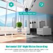 QX33 1080P 360 PTZ WIFI Camera, Night Vision, 2-Way Audio, Motion Alarm - 9