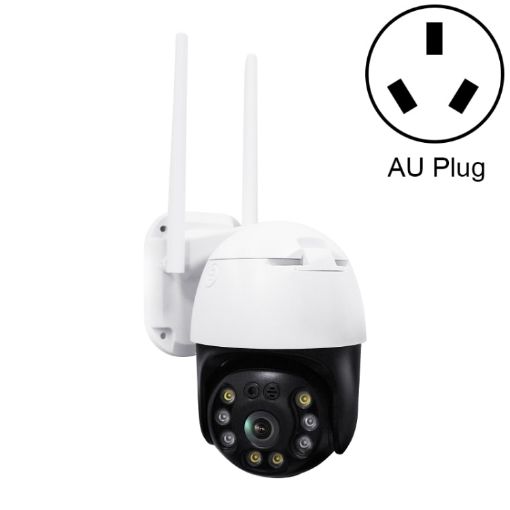 QX36 1080P 3.0MP PTZ WIFI Camera, 360 Rotation, IP65, AU Plug - 1