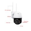 QX36 1080P 3.0MP PTZ WIFI Camera, 360 Rotation, IP65, AU Plug - 2