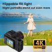 Y5000 4K Mini Digital Camera for Students - High Definition Selfies (Black) - 6