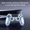Green Wireless Bluetooth Snowflake Button Game Controller for Sony PS4 - 6