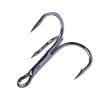 HENGJIA 20 PCS Black High Carbon Steel Fishing Treble Hooks - 2
