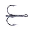 HENGJIA 20 PCS Black High Carbon Steel Fishing Treble Hooks - 3