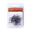 HENGJIA 20 PCS Black High Carbon Steel Fishing Treble Hooks - 6