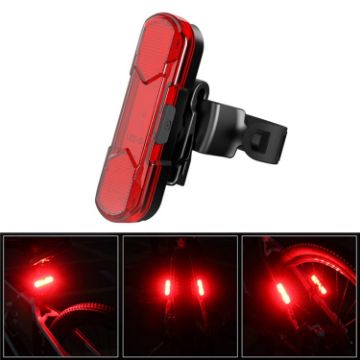 USB Rechargeable Bicycle LED Taillight - Red Light Tail Lamp - 1