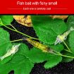 10 PCS 4cm Green Soft Shrimp Bait Lures with Hook for Fishing - 8