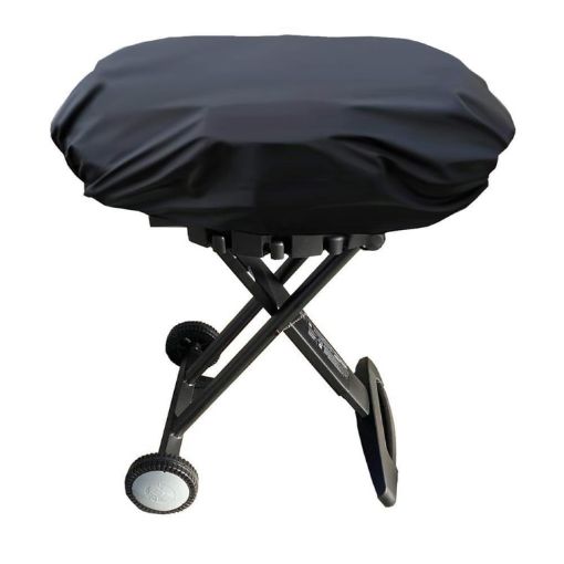 Portable BBQ Grill Cover - 210D Waterproof & Dustproof Protection (Black) - 1