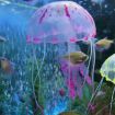 Purple Silicone Jellyfish Aquarium Decoration - 5x17cm Fluorescent Sucker - 2