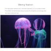 Silicone Simulation Fluorescent Jellyfish Aquarium Decor, 8x20cm Orange - 3