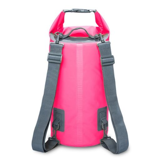 10L Pink Outdoor Waterproof Dual Shoulder Strap Dry Sack Bag - 1