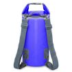 20L Dark Blue Outdoor Waterproof Dual Shoulder Strap Dry Bag Sack - 1