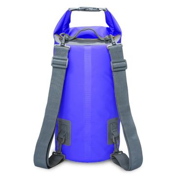 20L Dark Blue Outdoor Waterproof Dual Shoulder Strap Dry Bag Sack - 1
