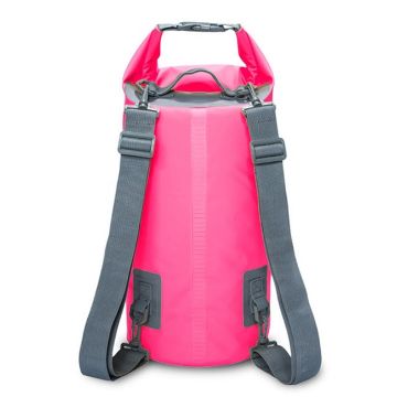 20L Pink Outdoor Waterproof Dual Shoulder Strap Dry Bag Sack - 1