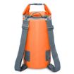30L Orange Outdoor Waterproof Dual Shoulder Strap Dry Sack Bag - 1