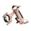 Gold Aluminum Alloy Phone Holder for Motorcycle & Bicycle - Universal Fixing Frame - 2