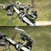 Gold Aluminum Alloy Phone Holder for Motorcycle & Bicycle - Universal Fixing Frame - 7