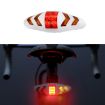 Wireless Remote Bicycle Tail Light with Turn Signal Warning (White) - 1