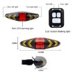 Wireless Remote Bicycle Tail Light with Turn Signal Warning (White) - 4