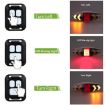 Wireless Remote Bicycle Tail Light with Turn Signal Warning (White) - 6