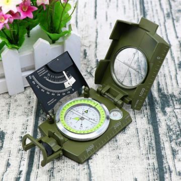 GoldGood K4074 Military Travel Geology Compass with Luminous Display - 1