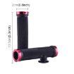 OQSPORT Wine Red MTB Bike Hand Grips - 2 PCS Anti-slip Lock Handlebar - 2