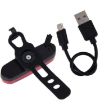 AQY-096 IPX4 USB Rechargeable White LED Bike Taillight - 5