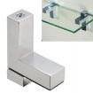 Glossy Zinc Alloy Fixed Clip for 3-24mm Glass/Wood Layer Board - 1