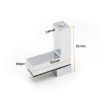 Glossy Zinc Alloy Fixed Clip for 3-24mm Glass/Wood Layer Board - 4