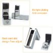 Glossy Zinc Alloy Fixed Clip for 3-24mm Glass/Wood Layer Board - 5