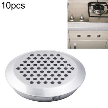 10pcs 19mm Stainless Steel Cabinet Air Vent Louvered Grille Cover - 1