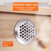 10pcs 19mm Stainless Steel Cabinet Air Vent Louvered Grille Cover - 4