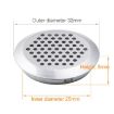 10pcs 25mm Stainless Steel Cabinet Air Vent Louvered Grille Cover - 2