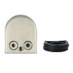 Concave Matte Polished 304 Stainless Steel Glass/Wood Clamp Bracket - 2