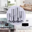60mm Stainless Steel Column Sofa Furniture Cabinet Foot - Wire Drawing - 9