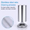 150mm Stainless Steel Wire Drawing Sofa Cabinet Foot - Thickened Column - 6