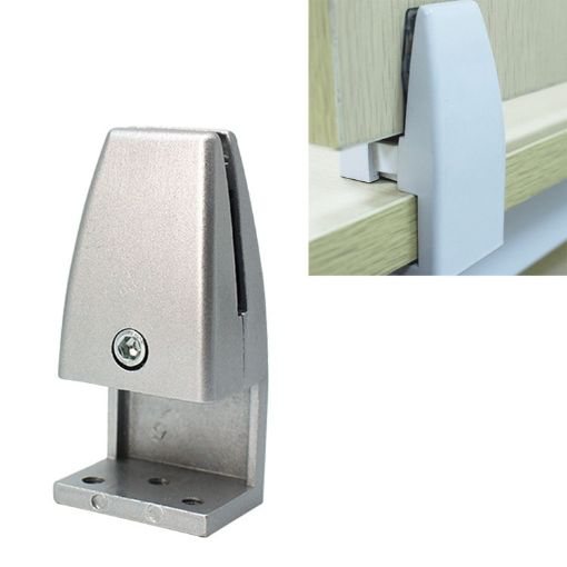 L Shape Aluminum Alloy Desktop Screen Partition Clip - Silver - 1
