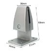 Aluminum Alloy Desktop Screen Fixing Clip - T Shape Partition (Silver) - 2