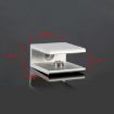 10 PCS 10mm Single Hole Aluminum Alloy Glass Fixing Clip, Size S - 2