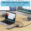 11-in-1 USB-C Docking Station: 4K HDMI, VGA, SD/TF, Ethernet, USB 3.0 - 5