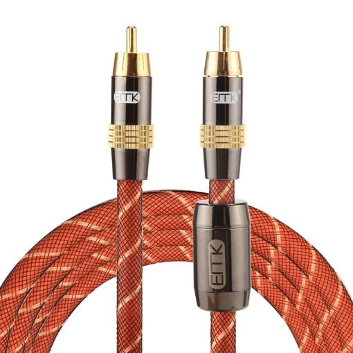 EMK TZ/A 2m Gold Plated RCA to RCA Digital Coaxial Cable OD8.0mm - 1
