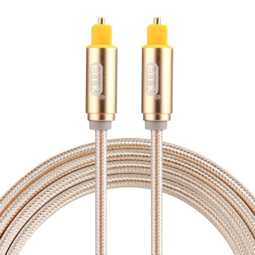 EMK 1.5m Gold Plated Toslink Male to Male Optical Audio Cable - 1