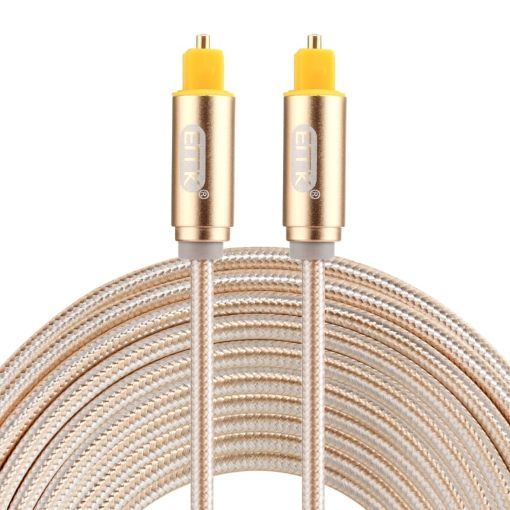 EMK 5m Gold Plated Toslink Male to Male Optical Audio Cable - 1