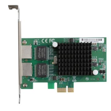 Intel 82575 Dual RJ45 Ports Gigabit PCIe x1 Network Card Adapter - 1