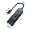 5 in 1 USB-C to USB3.0 + SD/TF Card Reader HUB Adapter - Blue - 2